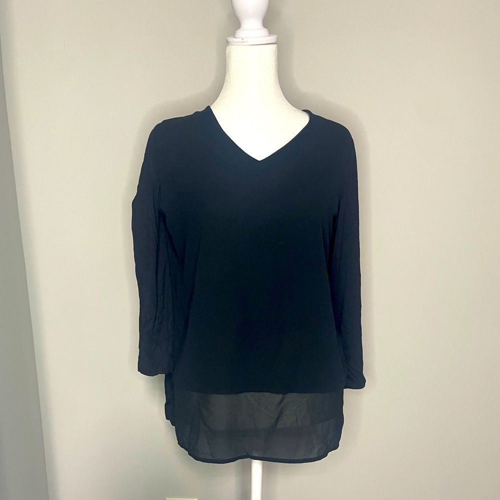 Michael Kors Black Tunic Blouse